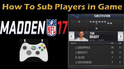 ago <b>Player</b> subs, R1 or Rb 2 Reply AlanClique • 8 yr. . How to sub players in madden 23